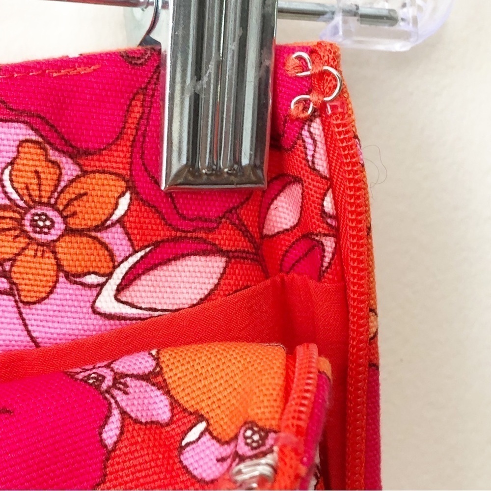 Talbots Tossed Flowers Canvas A-Line Skirt Bright Colorful Pink Orange 8 PETITE - Picture 9 of 13